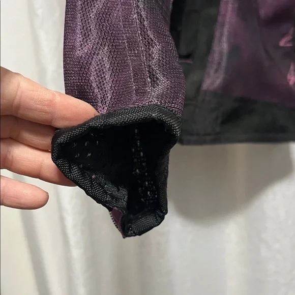 Harley-Davidson Black and Purple Women's Riding Jacket - Picture 10 of 13